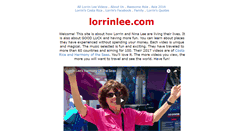 Desktop Screenshot of lorrinlee.com