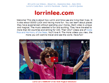 Tablet Screenshot of lorrinlee.com